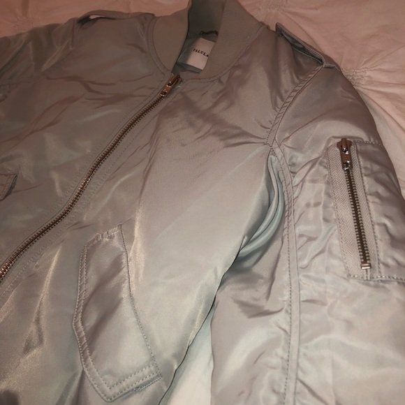 Talula Silver Bomber Jacket - Picture 3 of 7